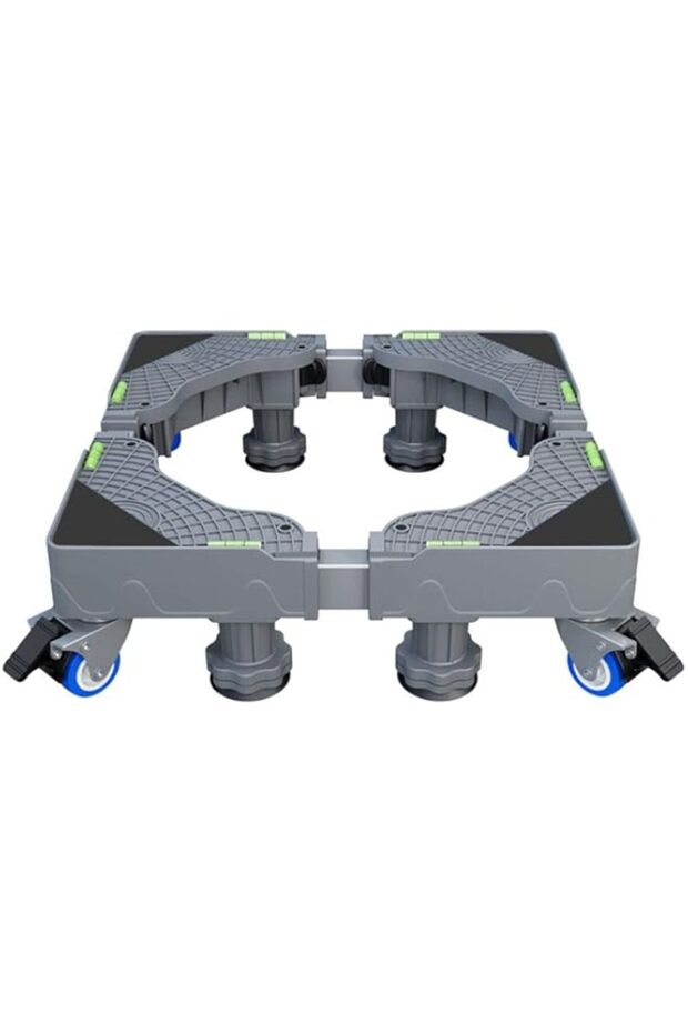 Washing Machine Stand with 4 Strong Feet and 4 Rounds Swivel Lock Wheel For Refrigerator Stand Mobil