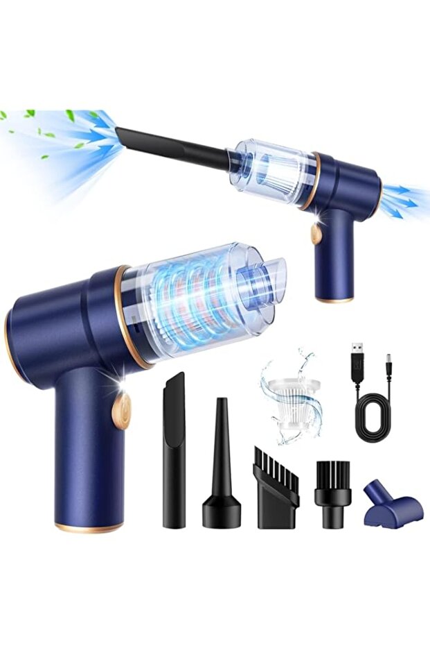 Kameety Handheld Car Vacuum Cleaner, 9000Pa Vacuum Cleaner and Air Duster, 120W High Power Wet and D