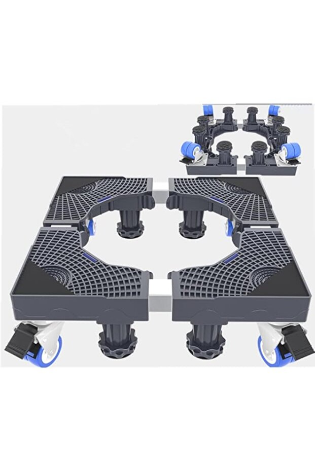 Ssonlun Fridge Washing Machine Stand, Universal Multi-Functional Movable Base stand, for Washing Mac - 1