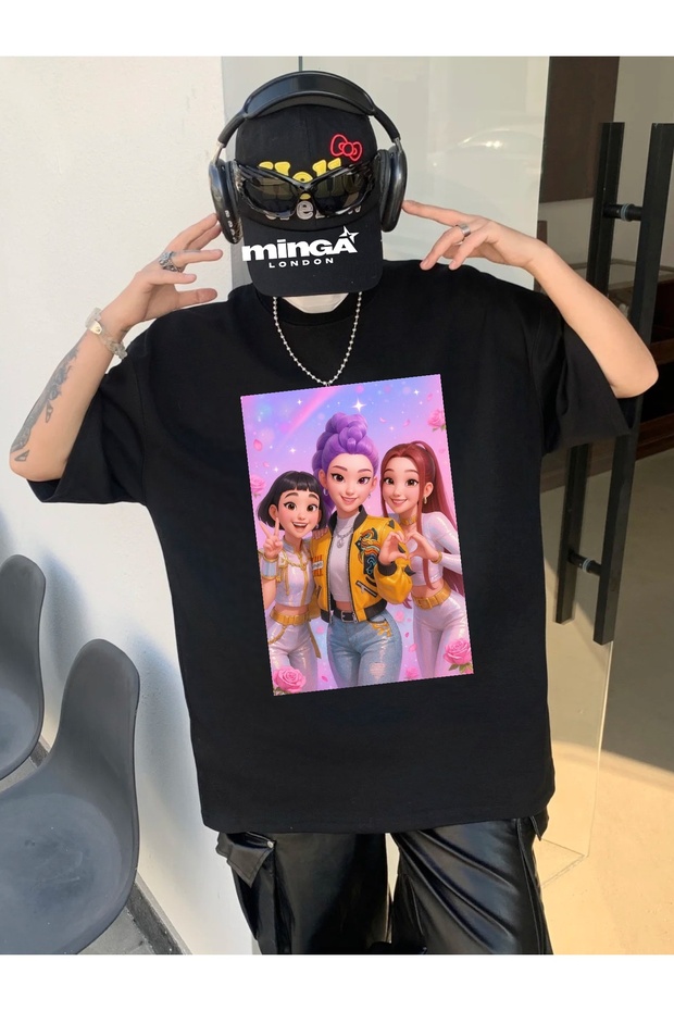 Black Huntrix Girls T-Shirt -Mingalondon