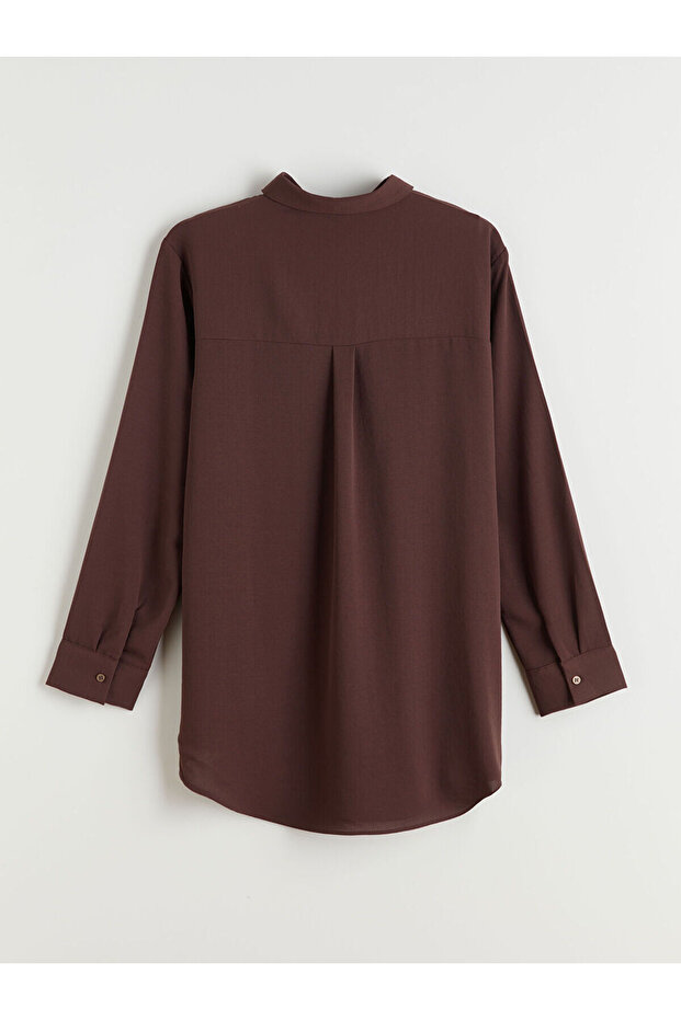 Cep Detaylı Kadın Gömlek Tunik - 6