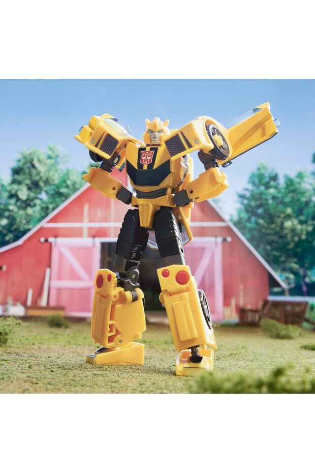 Earth Spark Transformers Deluxe Class Figür Bumblebee 21 Adımda Dönüşebilen Orijinal - 3