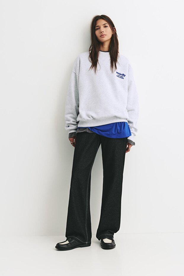 Weirdly grafikli sweatshirt - 3