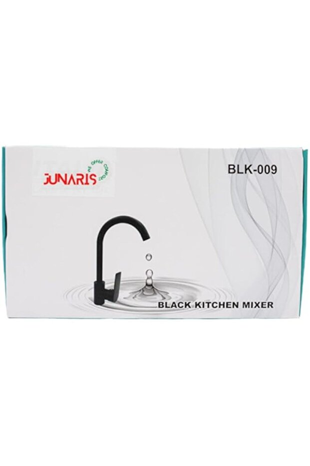 Junaris Black Kitchen Water Mixer 20X4X36 Cm Black