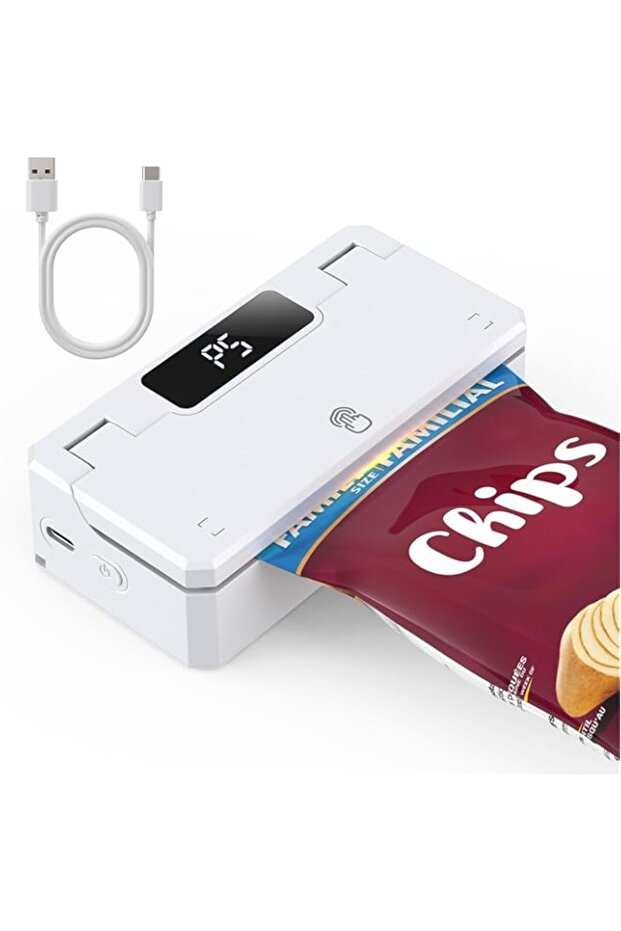 Azonee Mini Bag Sealer & Cutter, Handheld Heat Sealer with 5 Adjustable Modes, Rechargeable Resealer
