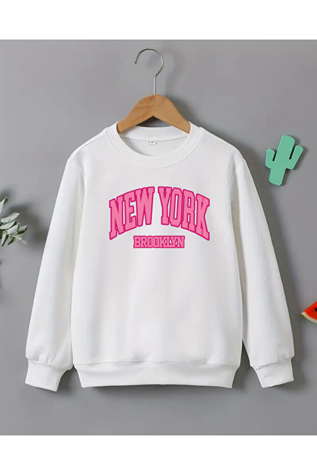 New York Printed Long Sleeve T-Shirt for Girls