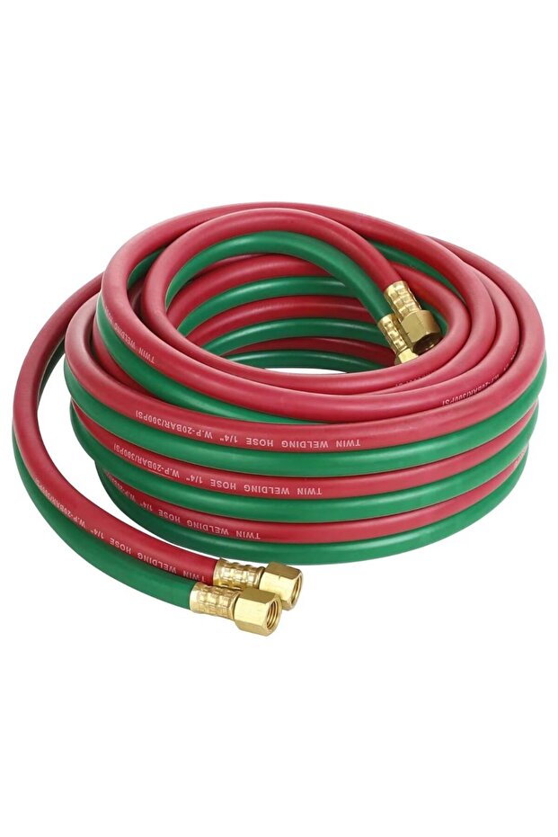 AL ARQAM Oxygen Acetylene Hose 1/4" Twin Welding Hose Oxy Acetylene Torch Hose Cutting Torch Hoses