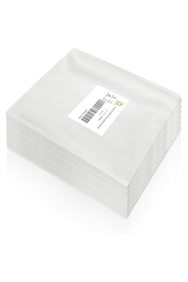 CANLENPK 8×10Inch/20x25cm Vacuum Sealer Bags,Precut Easy Tear Notch Textured Food Storage Bag,Seal
