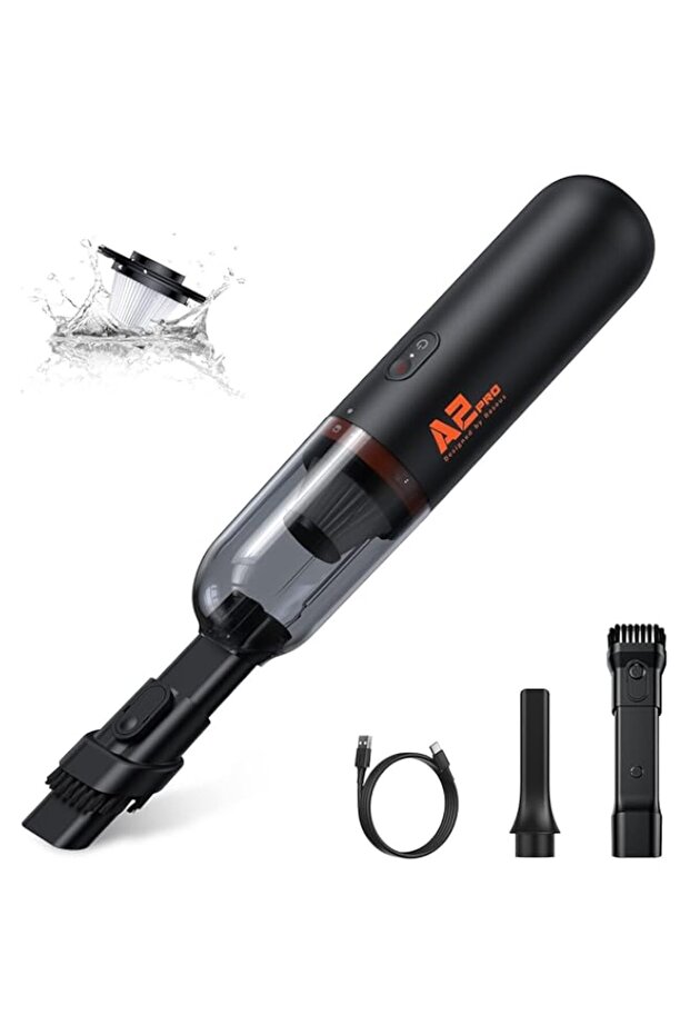 Baseus Mini Handheld Vacuum, 6000PA Powerful Suction Car Vacuum Cleaner with Large-Capacity, Cordles