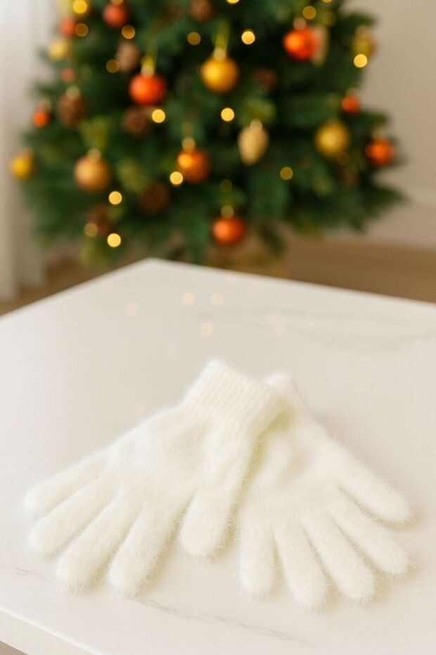 Uzun Peluş Eldiven - 1