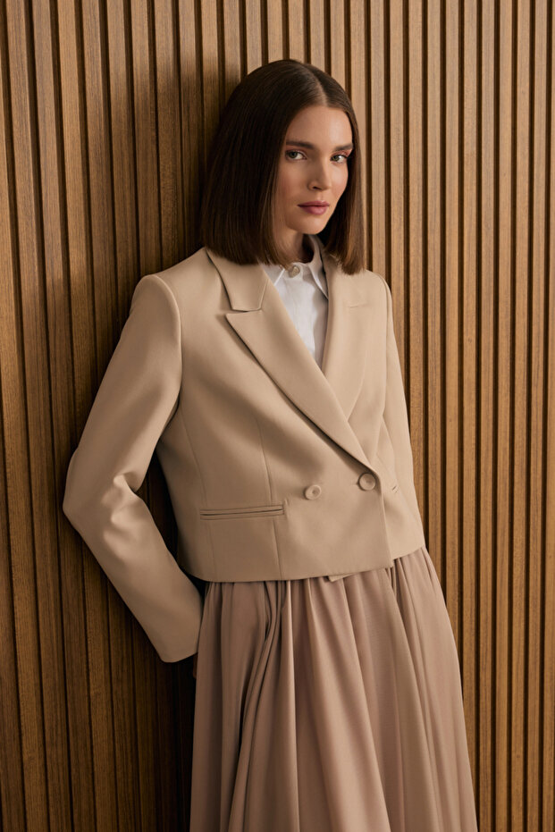 Dokuma Kısa Ceket - 4