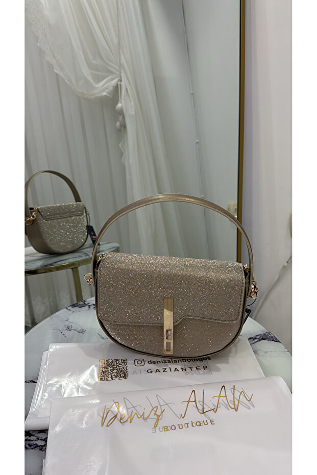Tasarım Simli Modern Çanta - 3