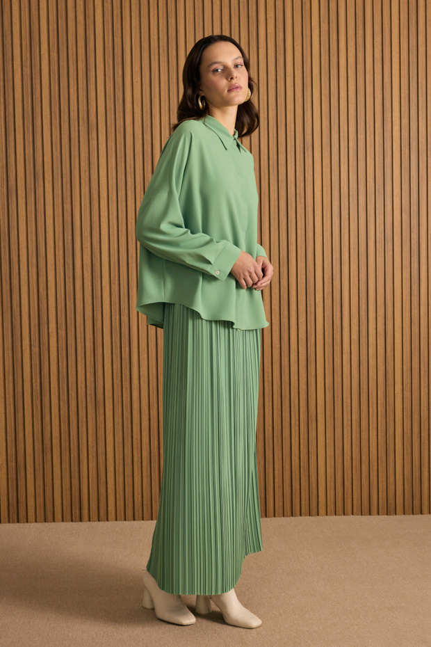 Kırışık Piliseli Etek - 2