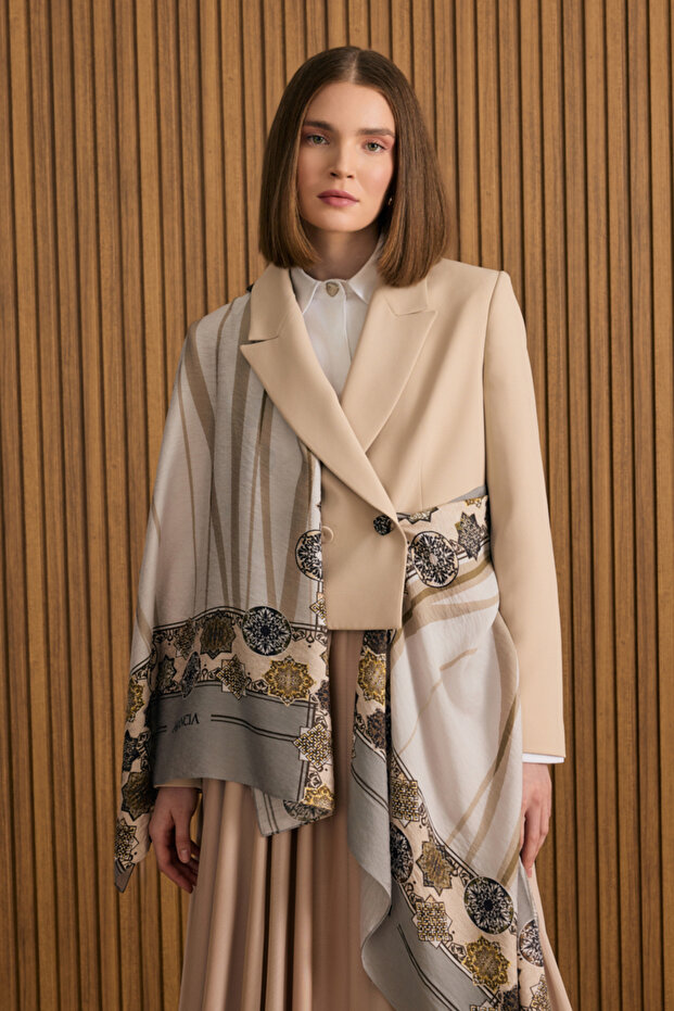 Dokuma Kısa Ceket - 1