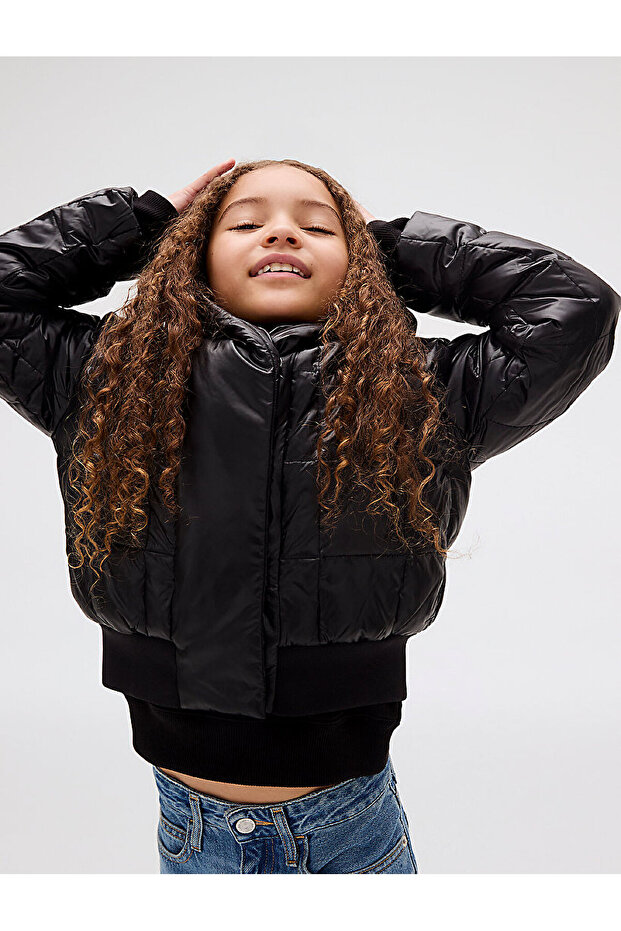 Kız Çocuk Archive Grid Puffer Mont - 6