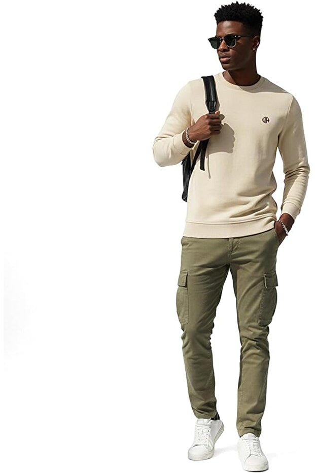 Erkek Basic Logo Sweatshirt NOVA - 1