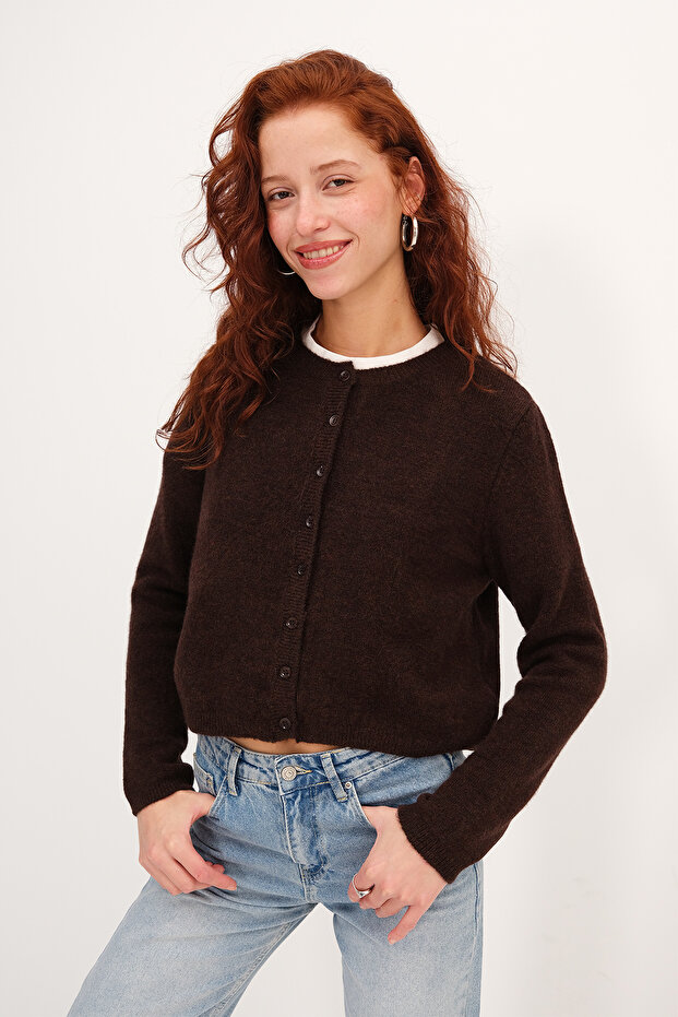 Düğmeli Triko Hırka H3364-A10 - 5