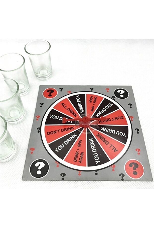 Board Game with Shot Glasses, OPTIM SOLUTION, Lucky Roulette - 2