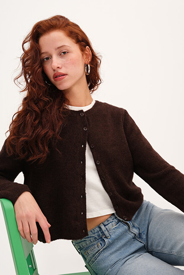 Düğmeli Triko Hırka H3364-A10 - 1