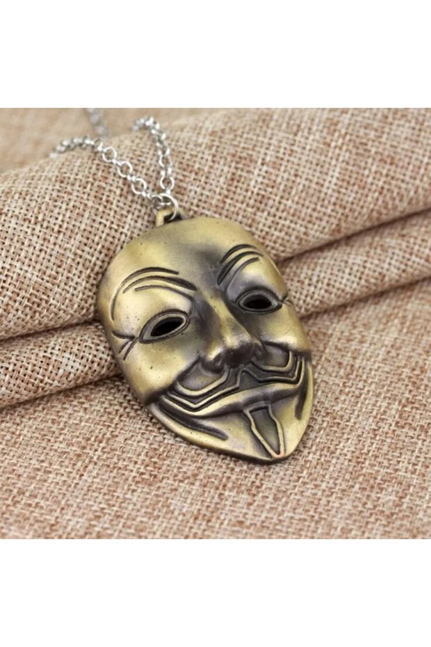 V for Vendetta Mask Necklace Gift Keychain Bag Accessory Pendant