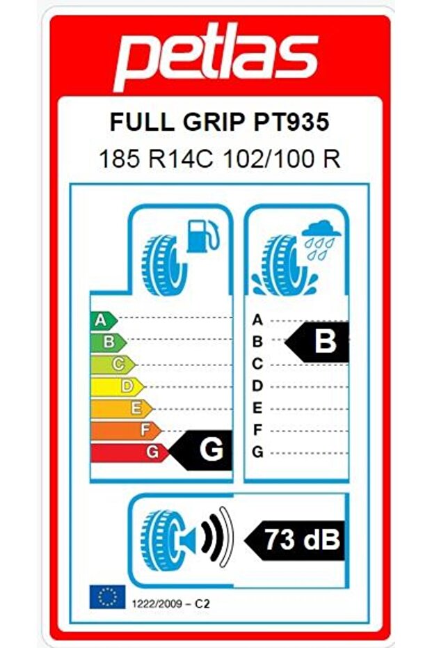 185R14 C TL 102/100R 8PR FULL PT935 - 2
