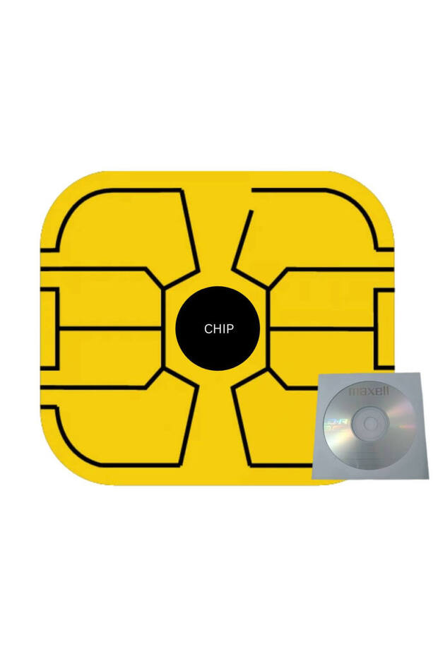 SCC chip compatible HP44A, CF244A Black 1000 pages, 1pc Maxell Cdr with envelope - 1
