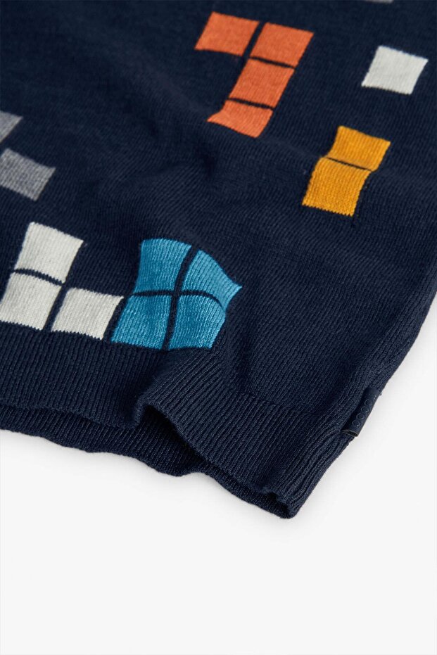 Erkek Çocuk Desenli Kazak - 4