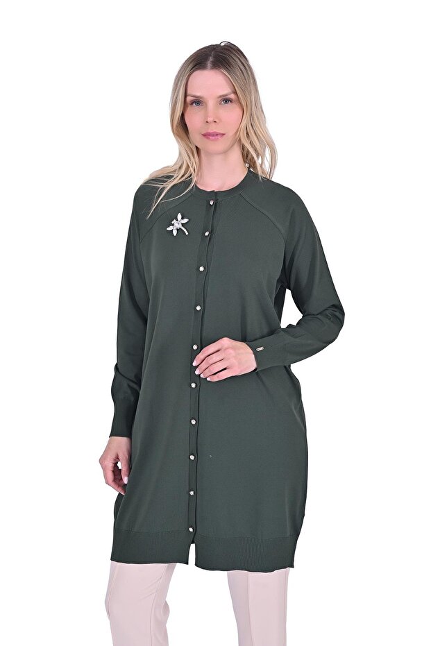 Yusufcuk Triko Hırka HAKİ - 1