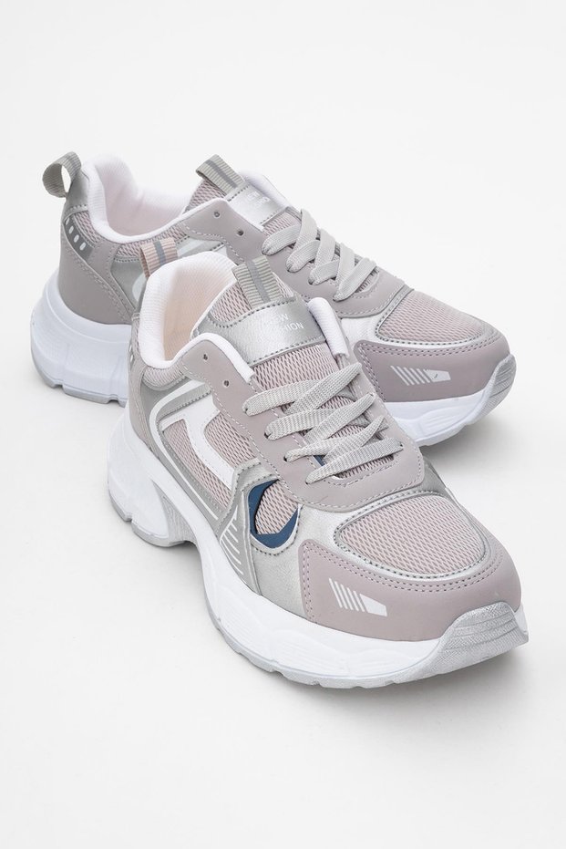Lace-Up Anorak Women's Sports Shoes Ice White