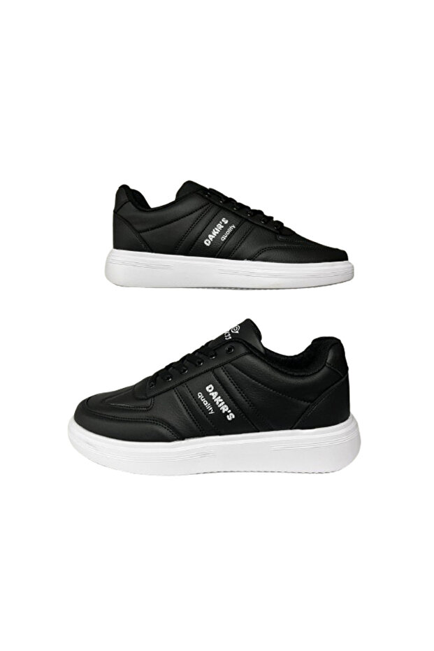 Dakır's Men's Black-White Laced Orthopedic Sole Daily Stylish Walking Shoes