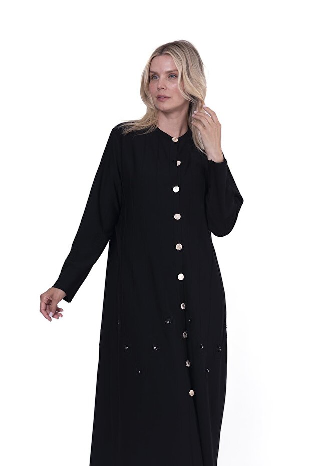 Swirl Triko Hırka SİYAH - 3