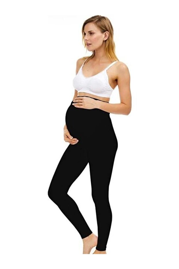 Long Maternity Leggings 4341 Black