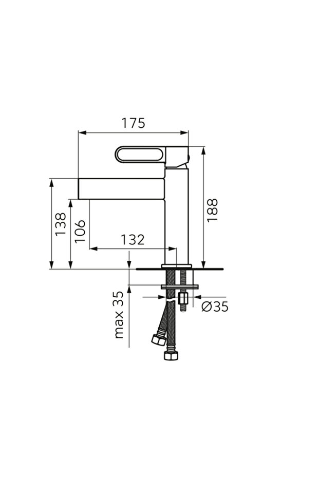 Robinet Zaffiro negru mat - 4