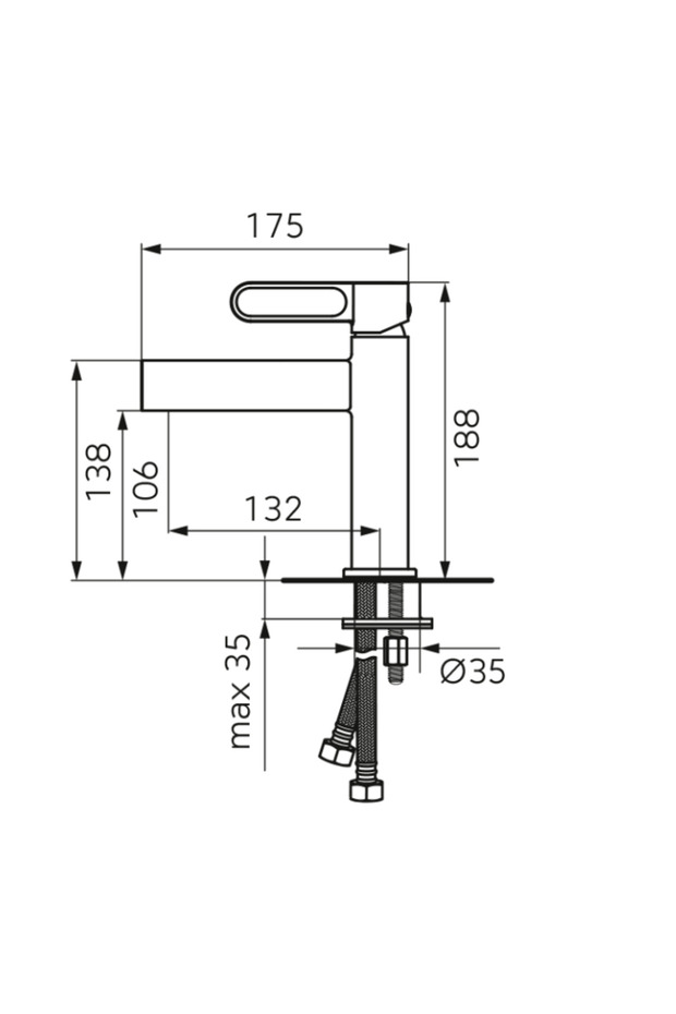 Robinet Zaffiro negru mat - 6