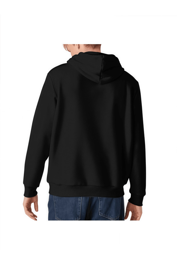 Kapibara (capybara) Baskılı Kapüşonlu Oversize Sweatshirt - 4