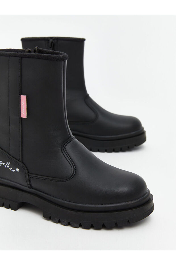 Cey Yeni Sezon Deri Görünümlü Kız Çocuk Bot - 3