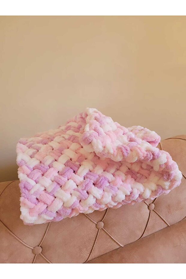 Puffy Battaniye, El Örgüsü Bebek Battaniyesi, El Emeği, El Örgüsü - 1