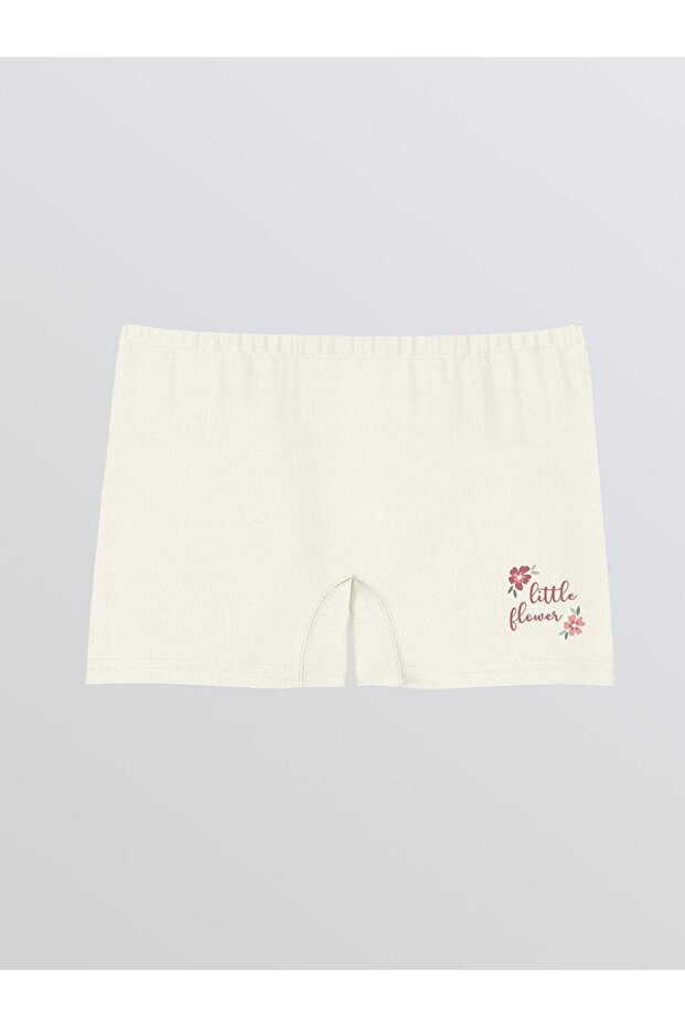 Çiçekli Kız Çocuk Boxer 3'lü (W5) - 4