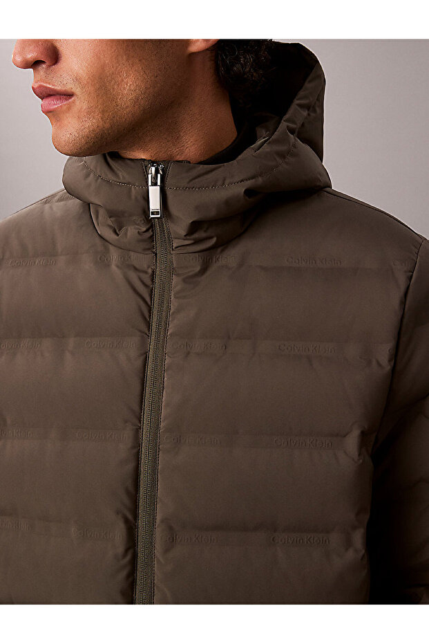 Erkek Packable Embossed Mont - 4