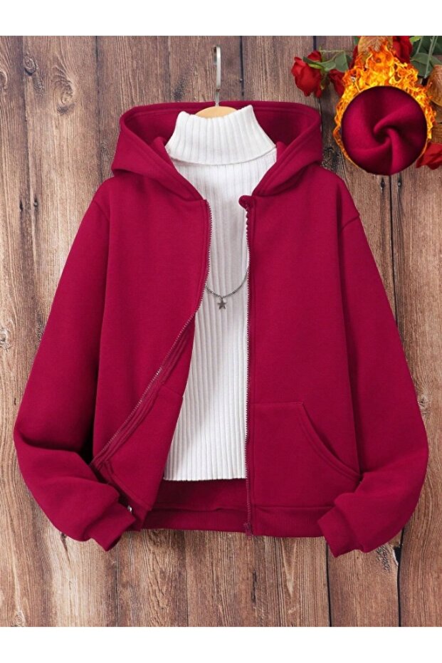 Children's Unprinted Zippered Cardigan/Jacket