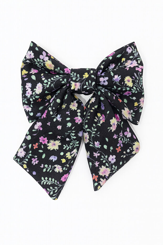 Bow Designed Flower Figured Clip Buckle - 1