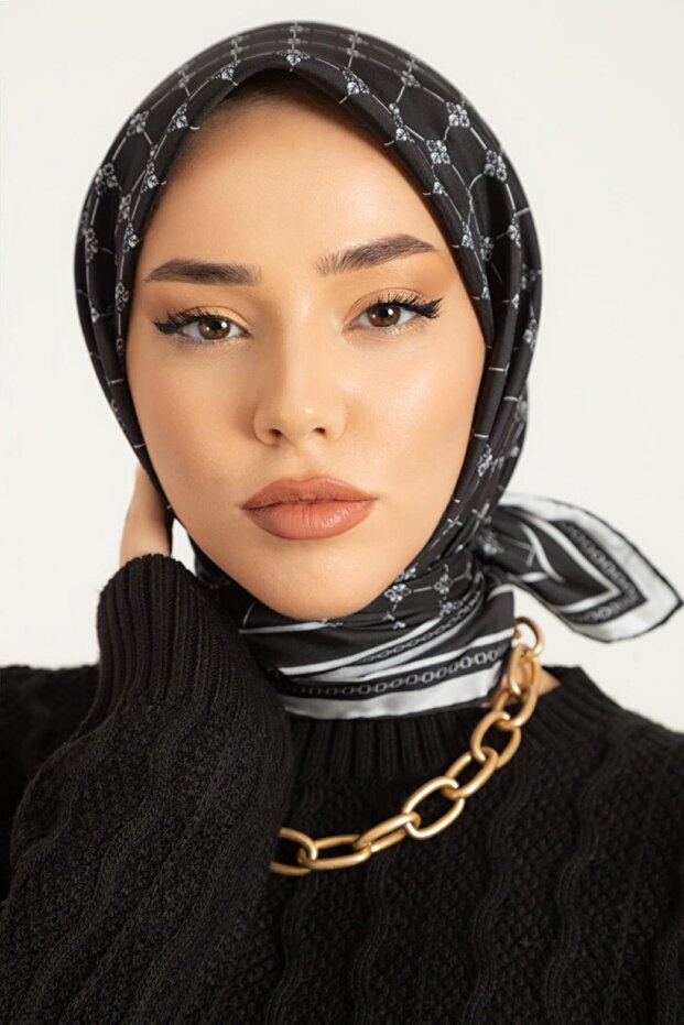 وشاح حرير تويل 11393-18