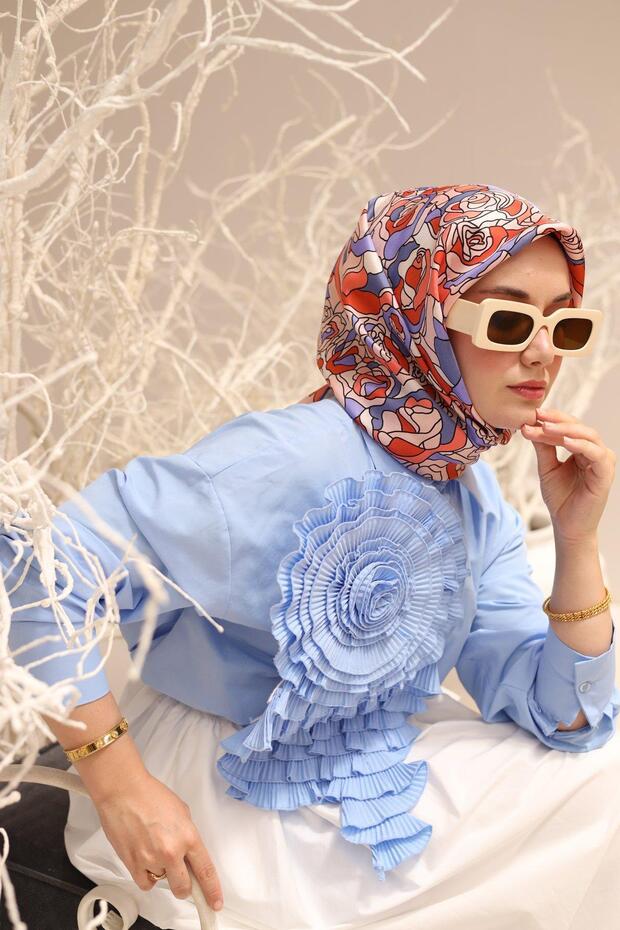 وشاح حرير تويل 11434-12