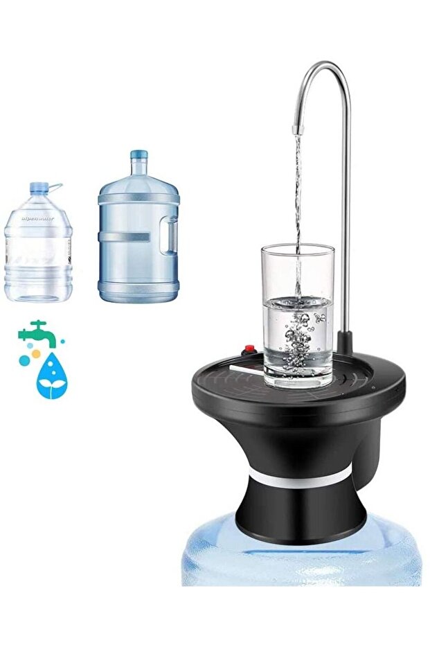 Generic Automatic Electric Water Dispenser Pump for 1-5 Gallon Bottles, USB Rechargeable