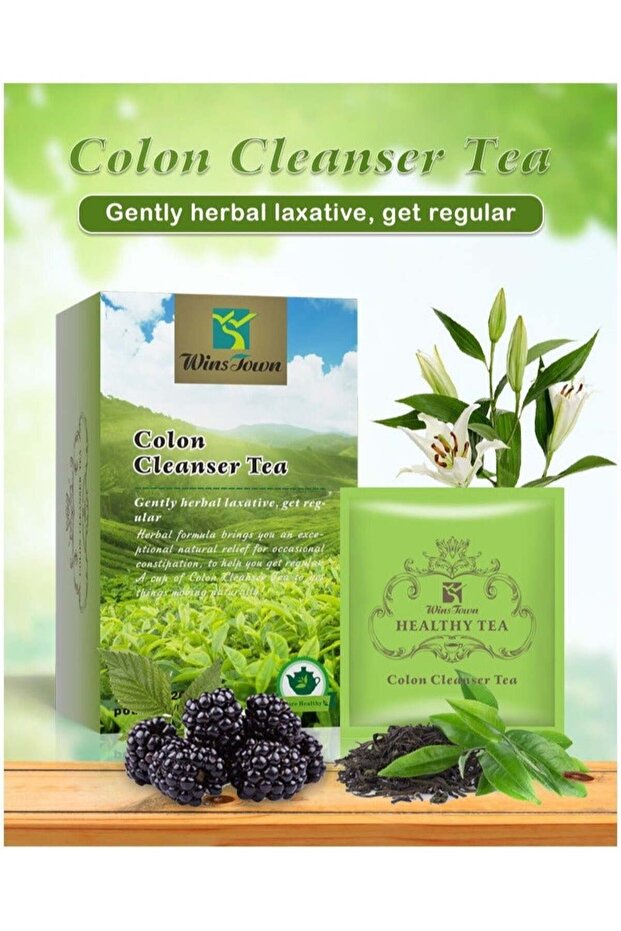 شاي تنظيف القولون وإزالة السموم من الجسم Colon Cleanser Tea
