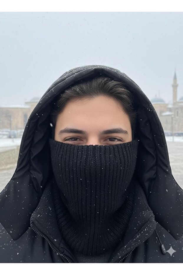 Örgü Boyunluk Siyah - 2