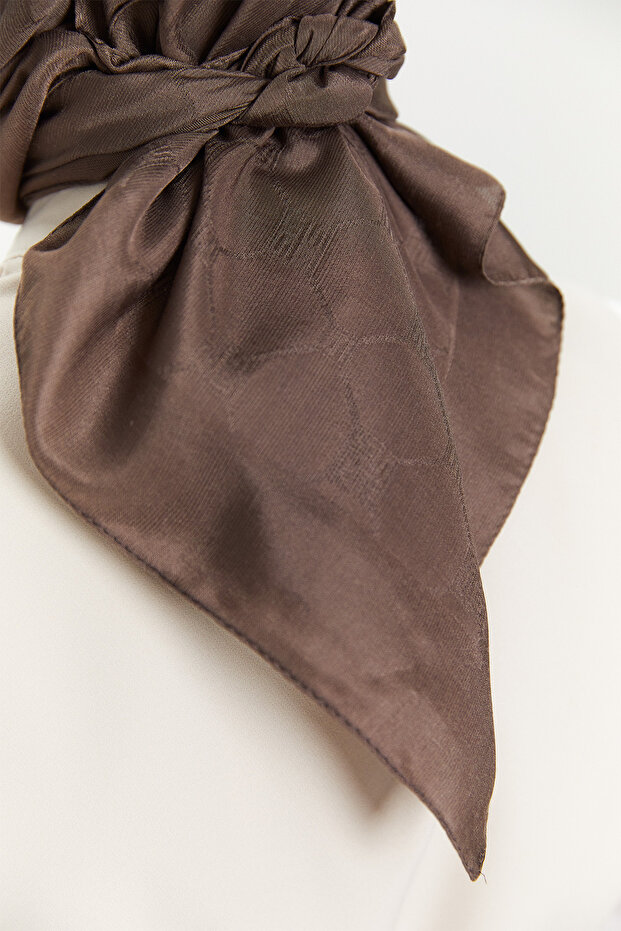 Petek Desenli Eşarp - 4