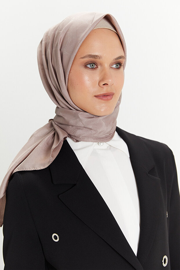 Petek Desenli Eşarp - 2