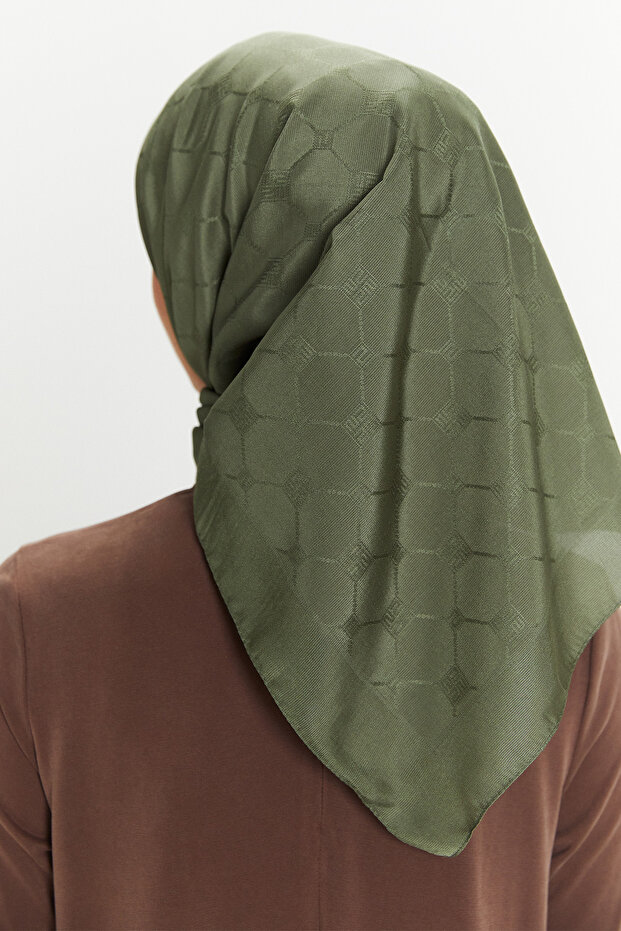 Petek Desenli Eşarp - 3