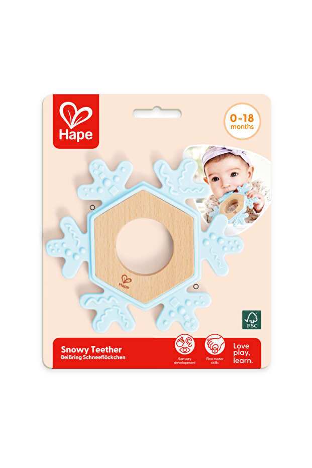 Snowy Teether BPA-free Silicone Snowflake Toy